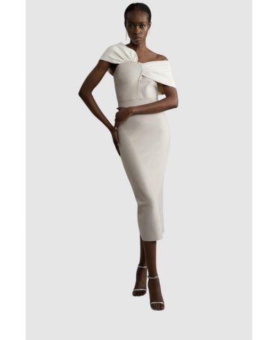 Женское асимметричное миди-платье Karen Millen Figure Form