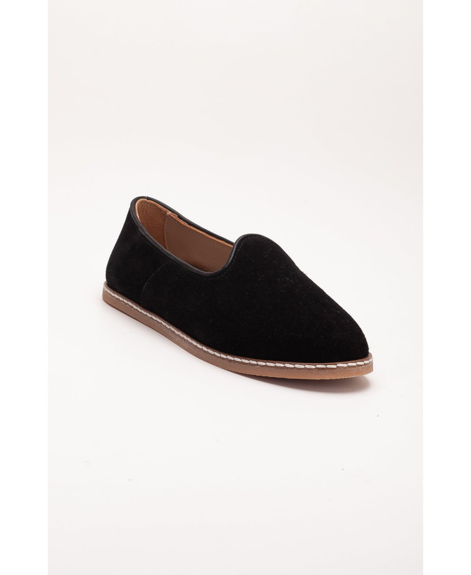 Epilogue Shoes Istanbul Suede Leather Slip On Flats (Women)