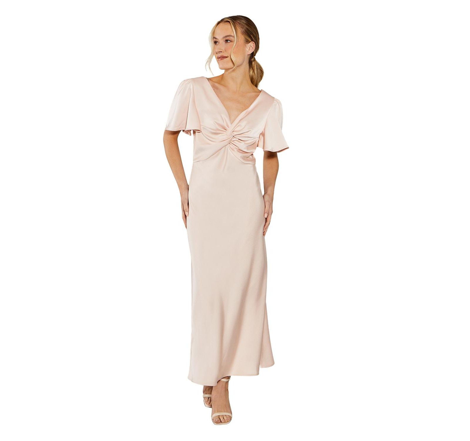 Oasis Women's Satin Midi Bridesmaid Dress