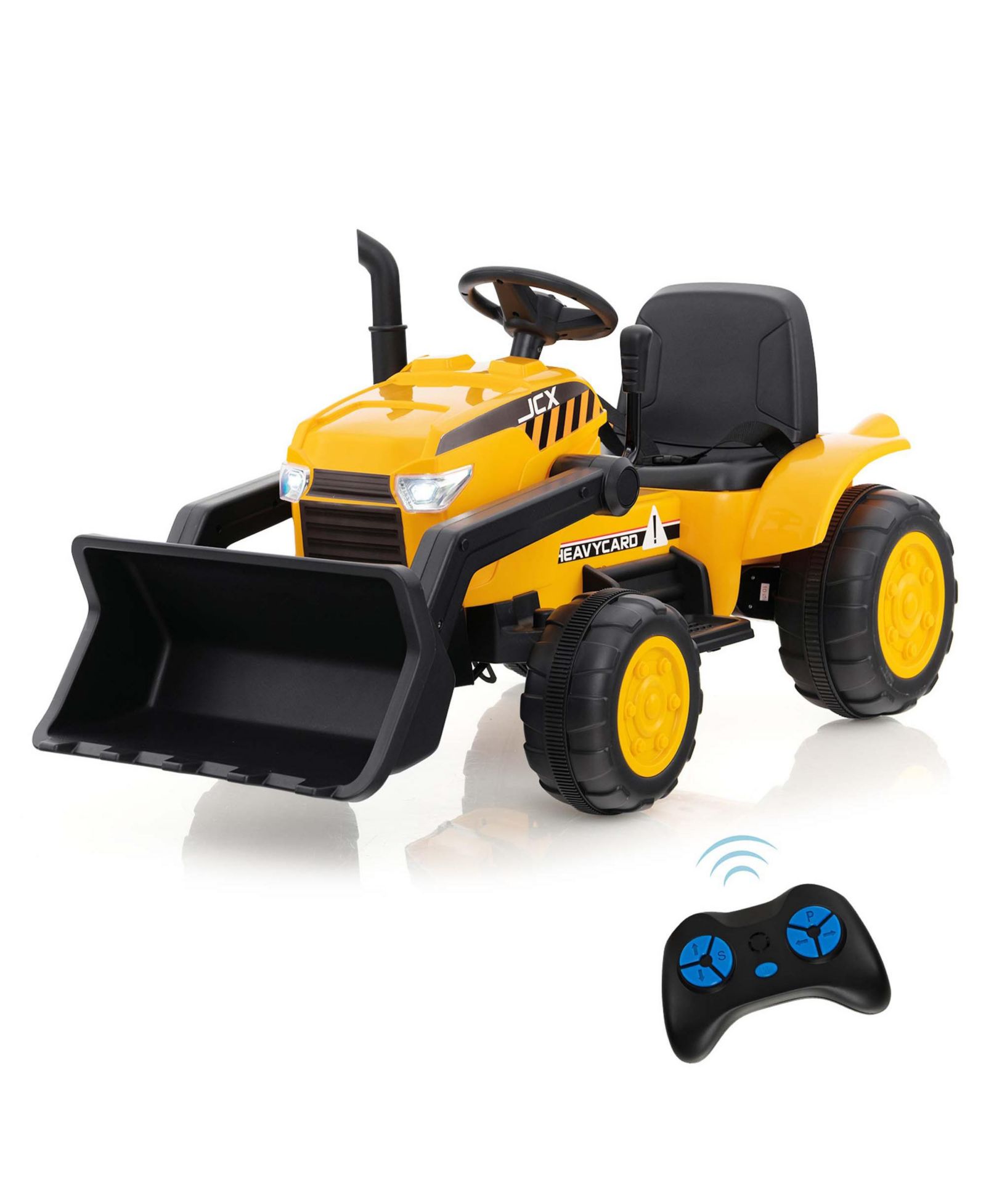 Детский электрический экскаватор-трактор Costway 12V RC