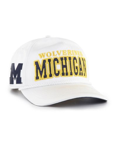 Женская регулируемая кепка '47 Brand White Michigan Wolverines Outspoken Hitch