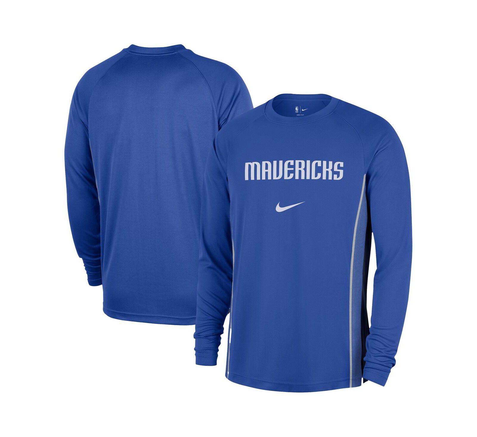 Nike Men's Blue Dallas Mavericks 2025/26 Authentic Pre-Game Legend Dri-FIT Long Sleeve Shooting Shirt