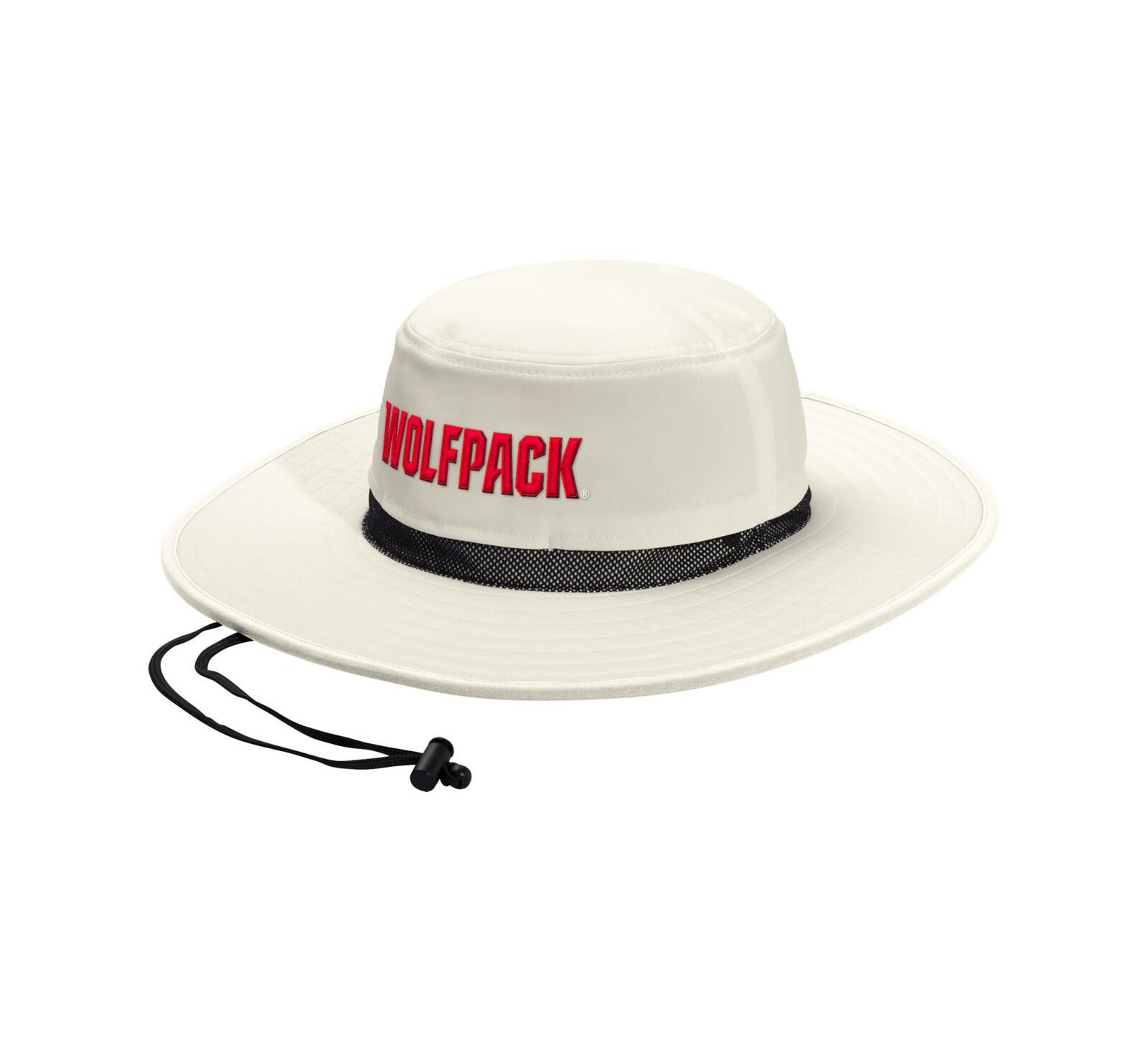 Мужская и женская панама adidas Cream NC State Wolfpack Wide Brim Boonie Bucket Hat