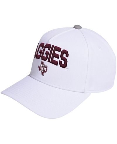 Adidas Men's and Women's White Texas A&M Aggies Locker Room A-Frame Adjustable Hat