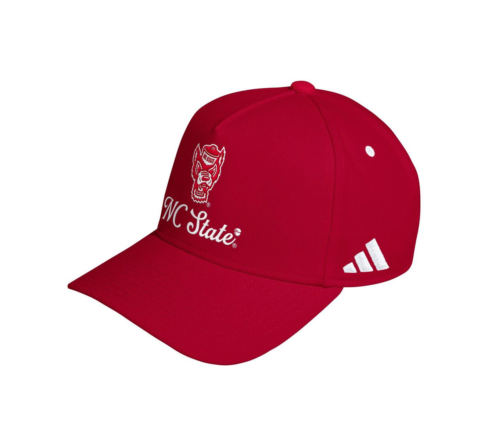 Adidas Men's and Women's Red NC State Wolfpack City of Oaks A-Frame Adjustable Hat