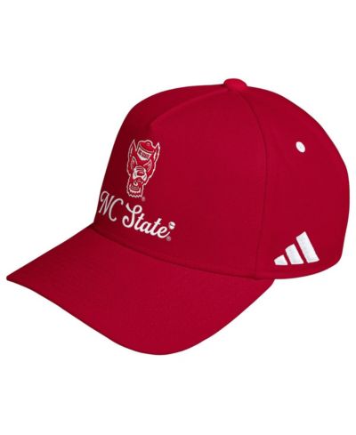 Adidas Men's and Women's Red NC State Wolfpack City of Oaks A-Frame Adjustable Hat