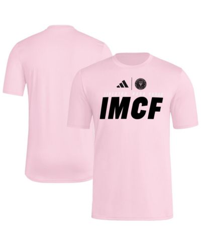 Adidas Men's Light Pink Inter Miami CF 2025 Club World Cup Pre-Game T-Shirt