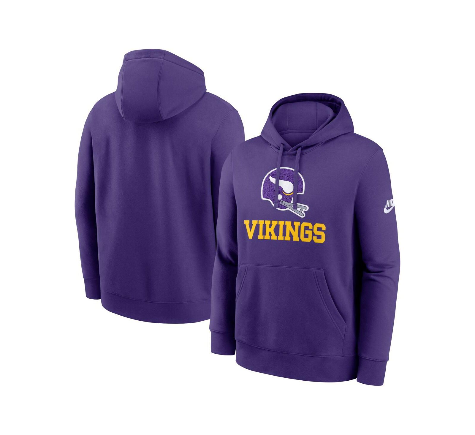 Мужское худи Nike Purple Minnesota Vikings Best Season Rewind Club Pullover