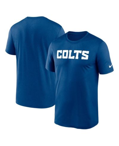 Nike Men's Royal Indianapolis Colts Primetime Legend Wordmark Performance T-Shirt