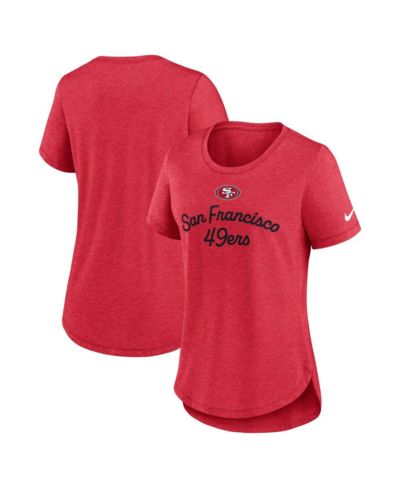 Nike Женская футболка Tri-Blend Scarlet San Francisco 49ers Script