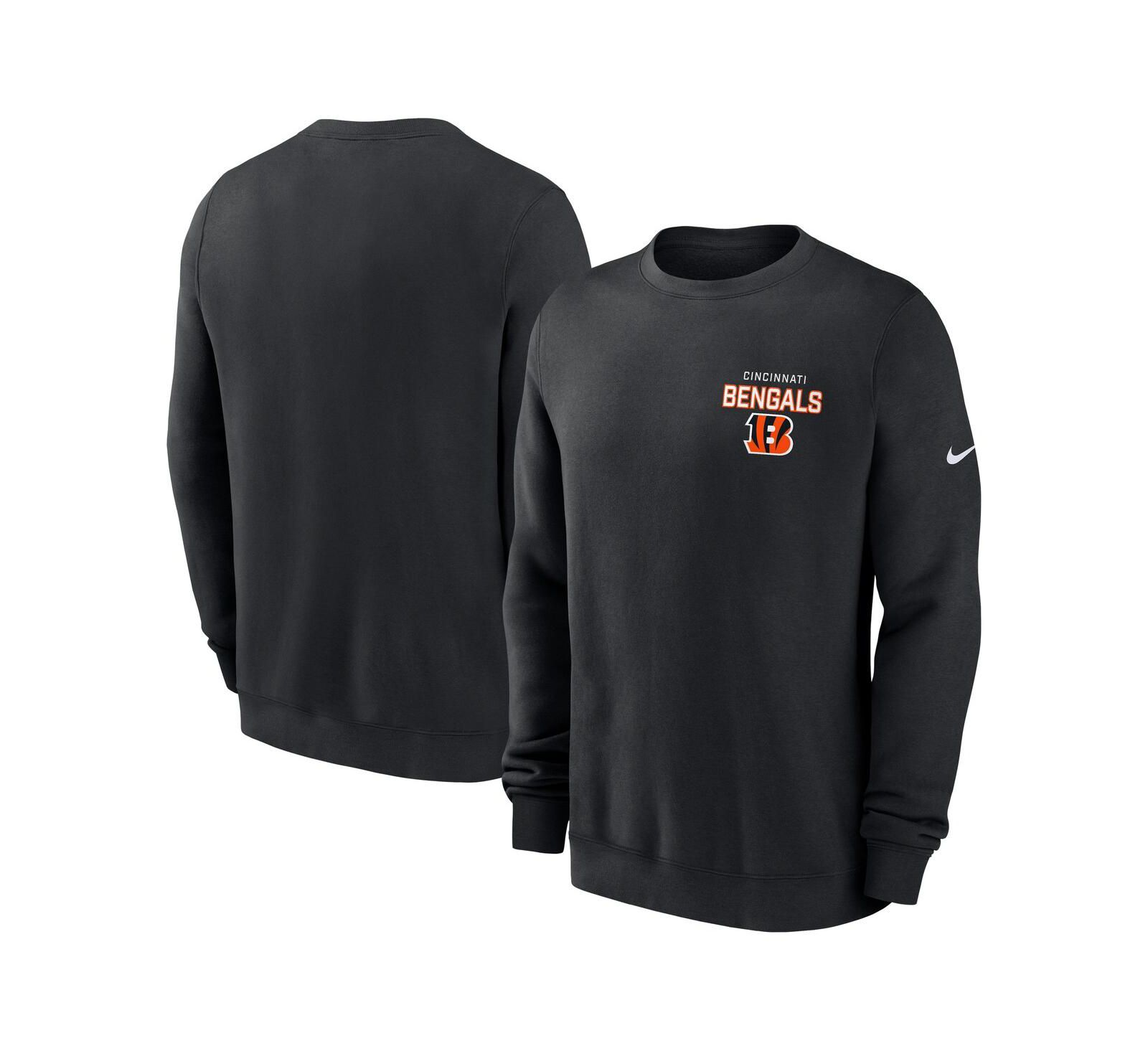 Мужская толстовка Nike Black Cincinnati Bengals Primetime Club Fleece Pullover