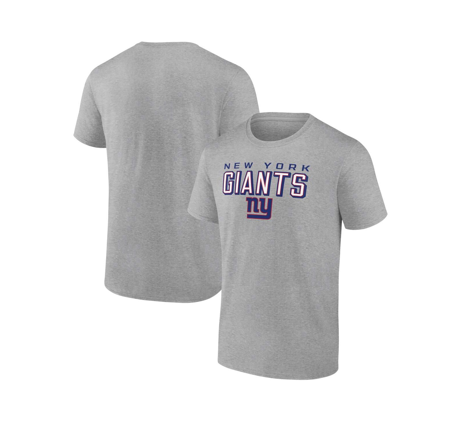 Мужская футболка Fanatics Mto Label New York Giants Swagger в цвете Heather Gray