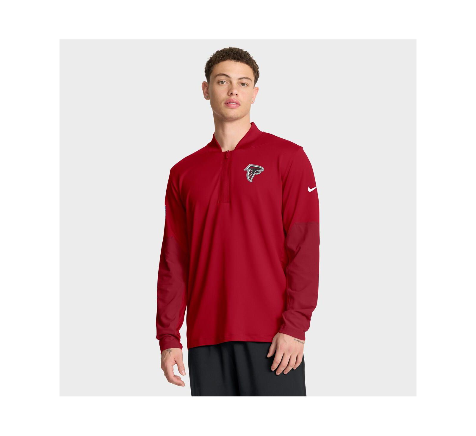 Мужская толстовка Nike Atlanta Falcons Sideline Dri-FIT Half-Zip