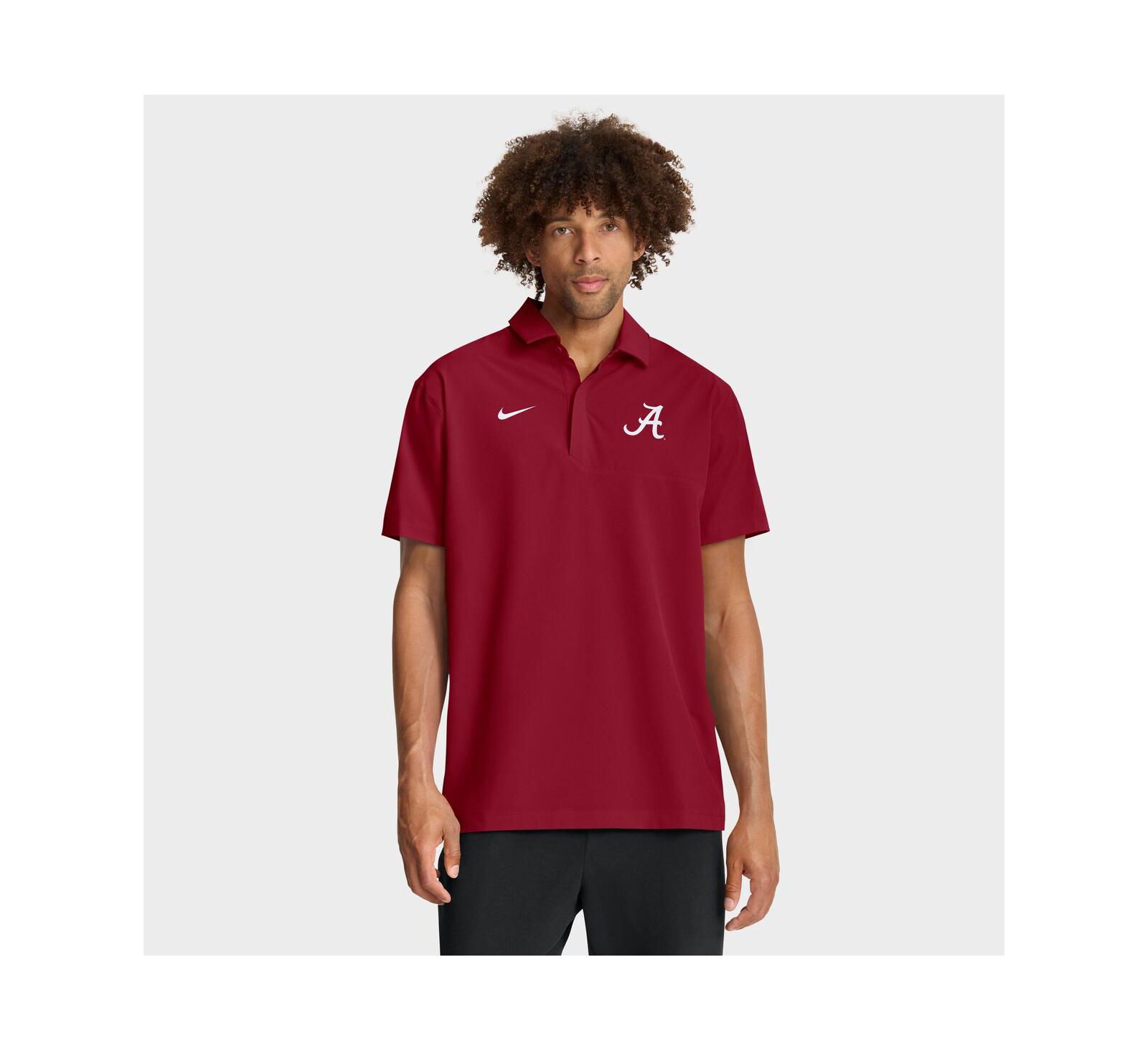 Nike Мужская поло рубашка Crimson Alabama Crimson Tide 2025 Coaches Sideline