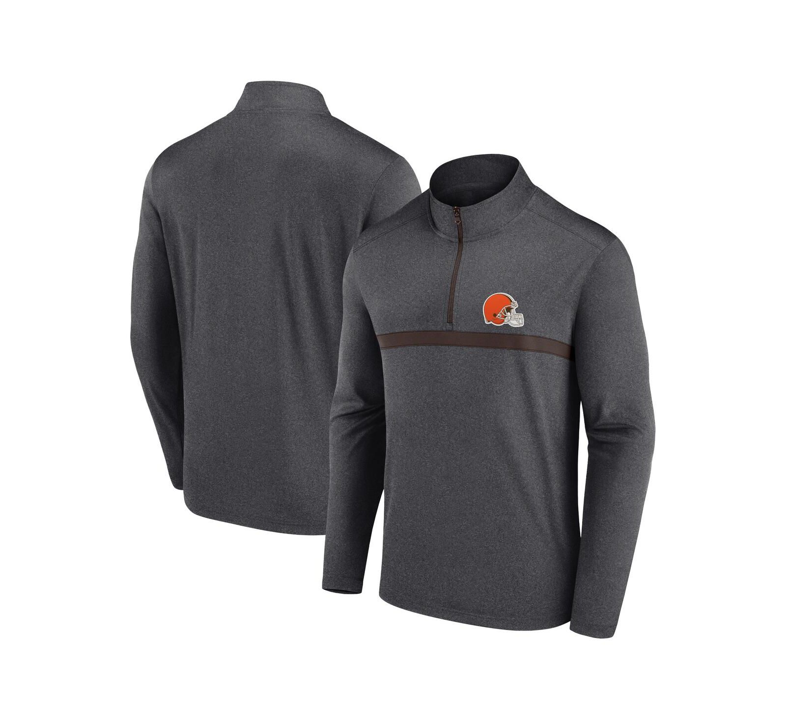 Мужская толстовка Fanatics Cleveland Browns Head-to-Head Quarter-Zip Pullover