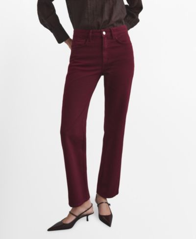 Mango Women's Matilda High-Rise Straight Jeans