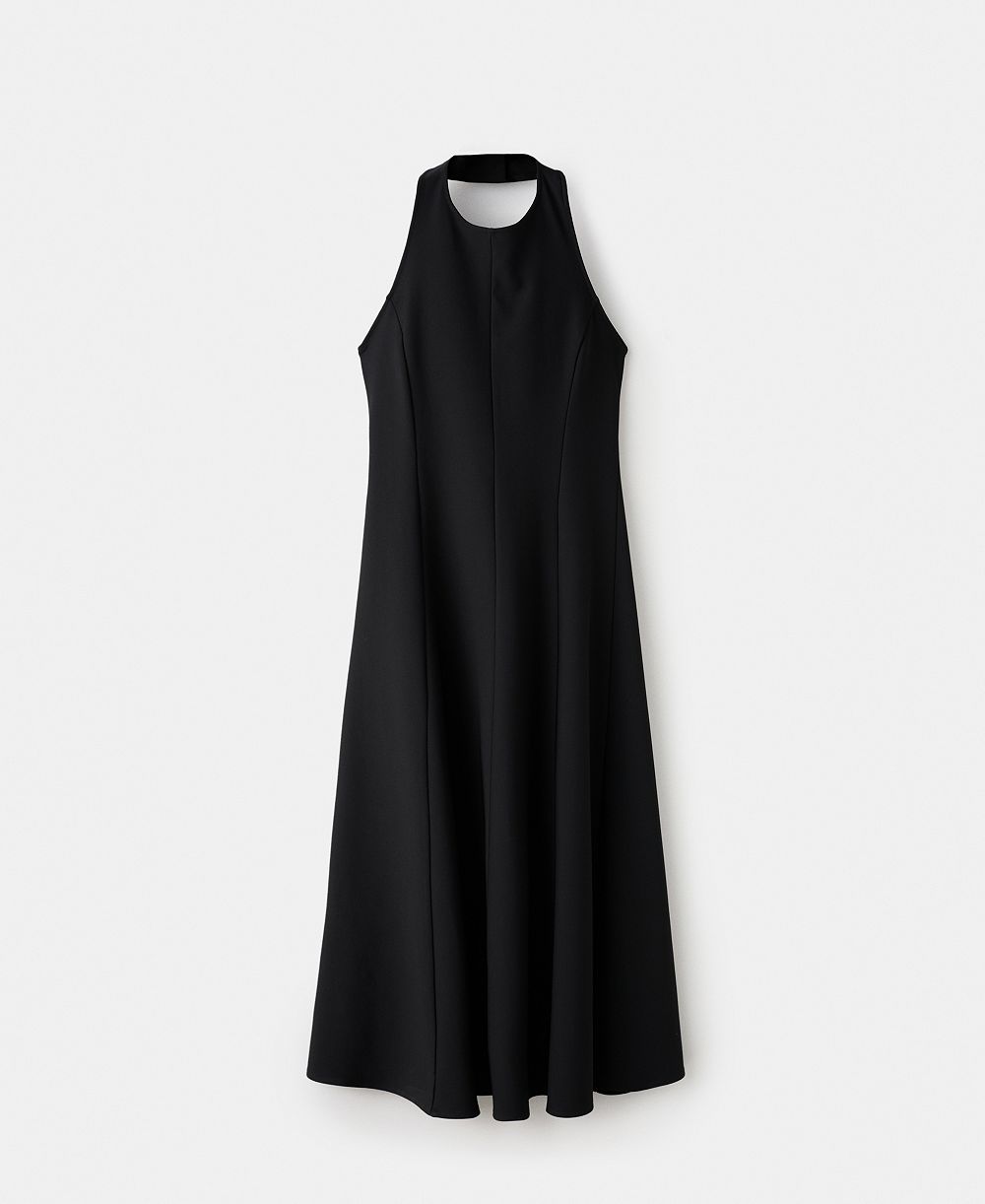 Mango Women's Halter-Neck Pleated Dress