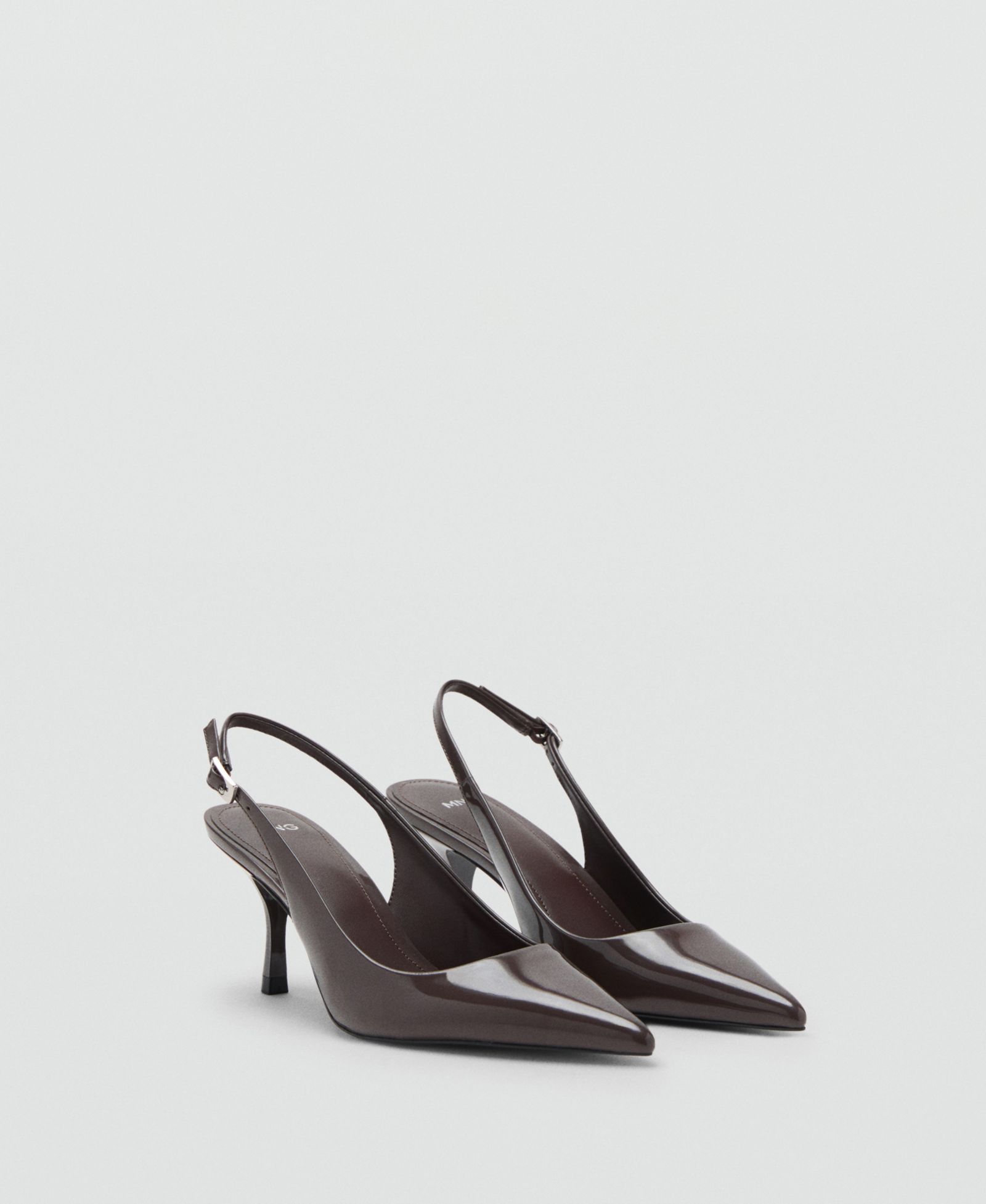 Mango Women's Patent Leather Effect Pointed Shoes