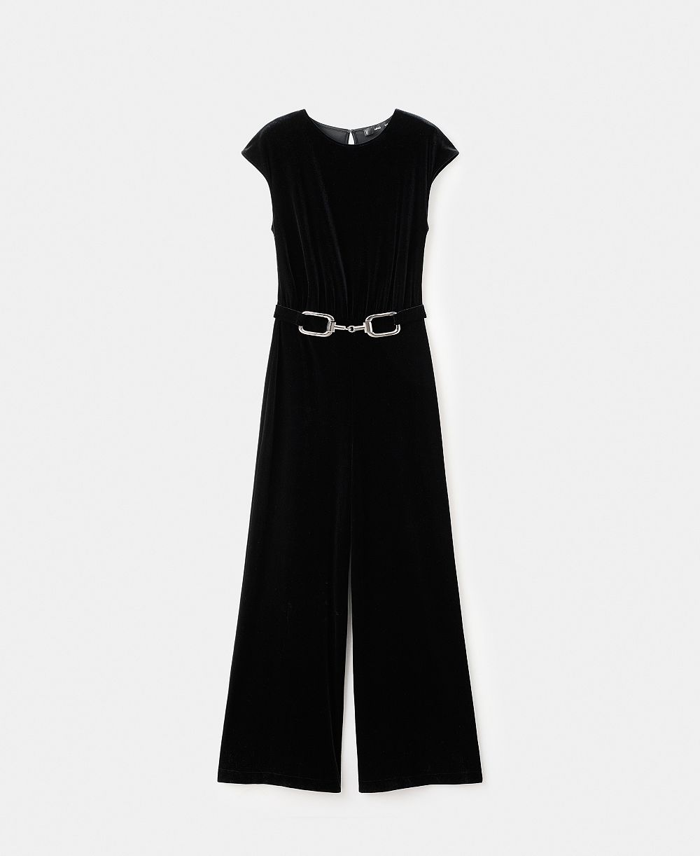 Женский комбинезон Mango Velvet Belt