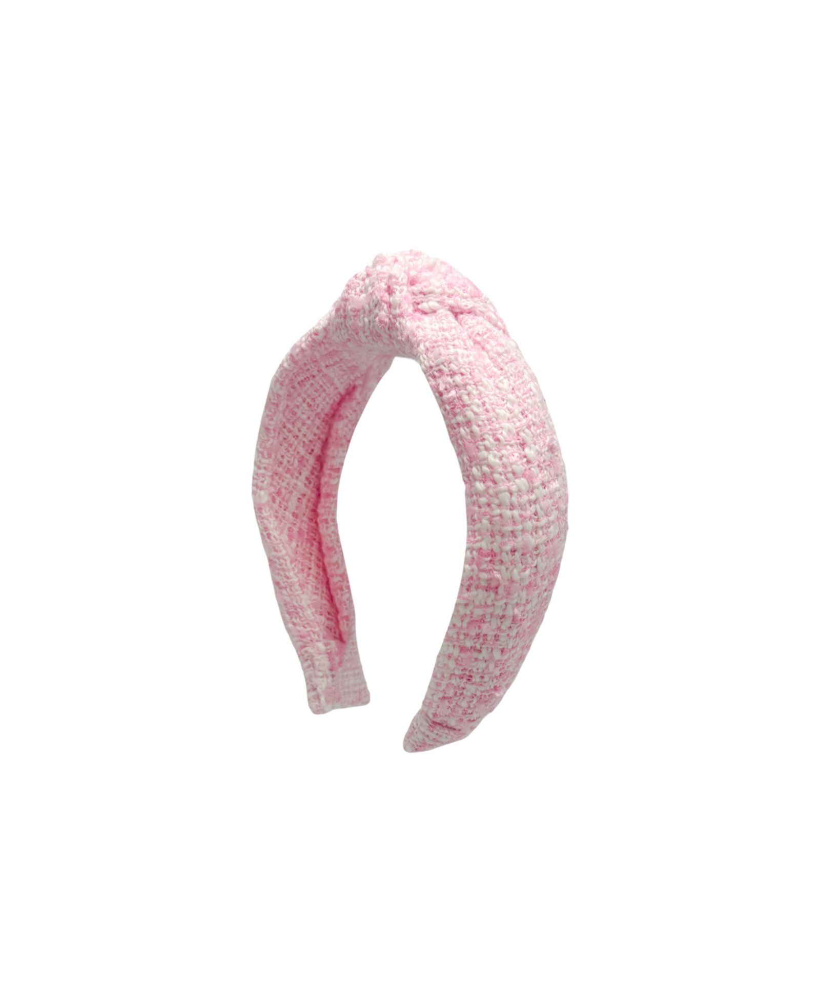 Ободок Bits & Bows Tweed Knot в розовом цвете
