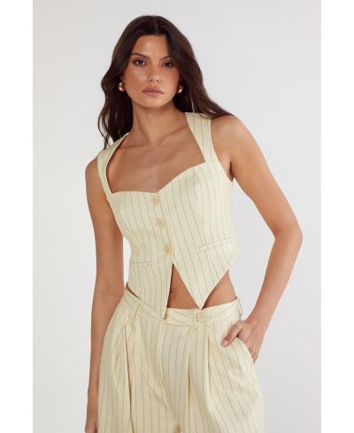 Женский приталенный топ Nasty Gal в полоску
