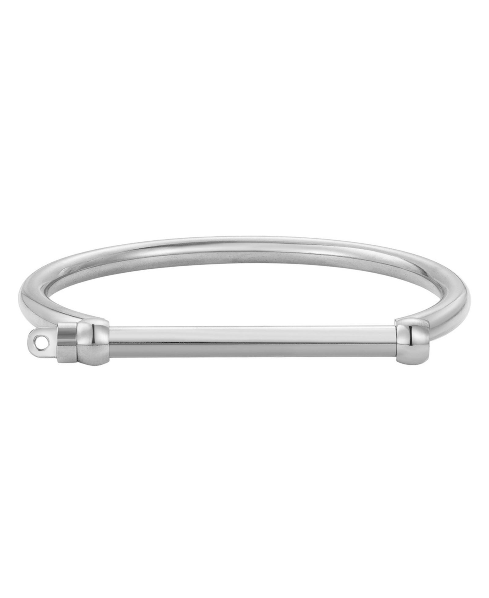 ADORNIA Tarnish Resistant Silver Screw Cuff Bracelet