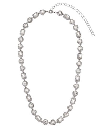 Серебряная цепочка с кулоном ADORNIA Silver Crystal Halo Heart