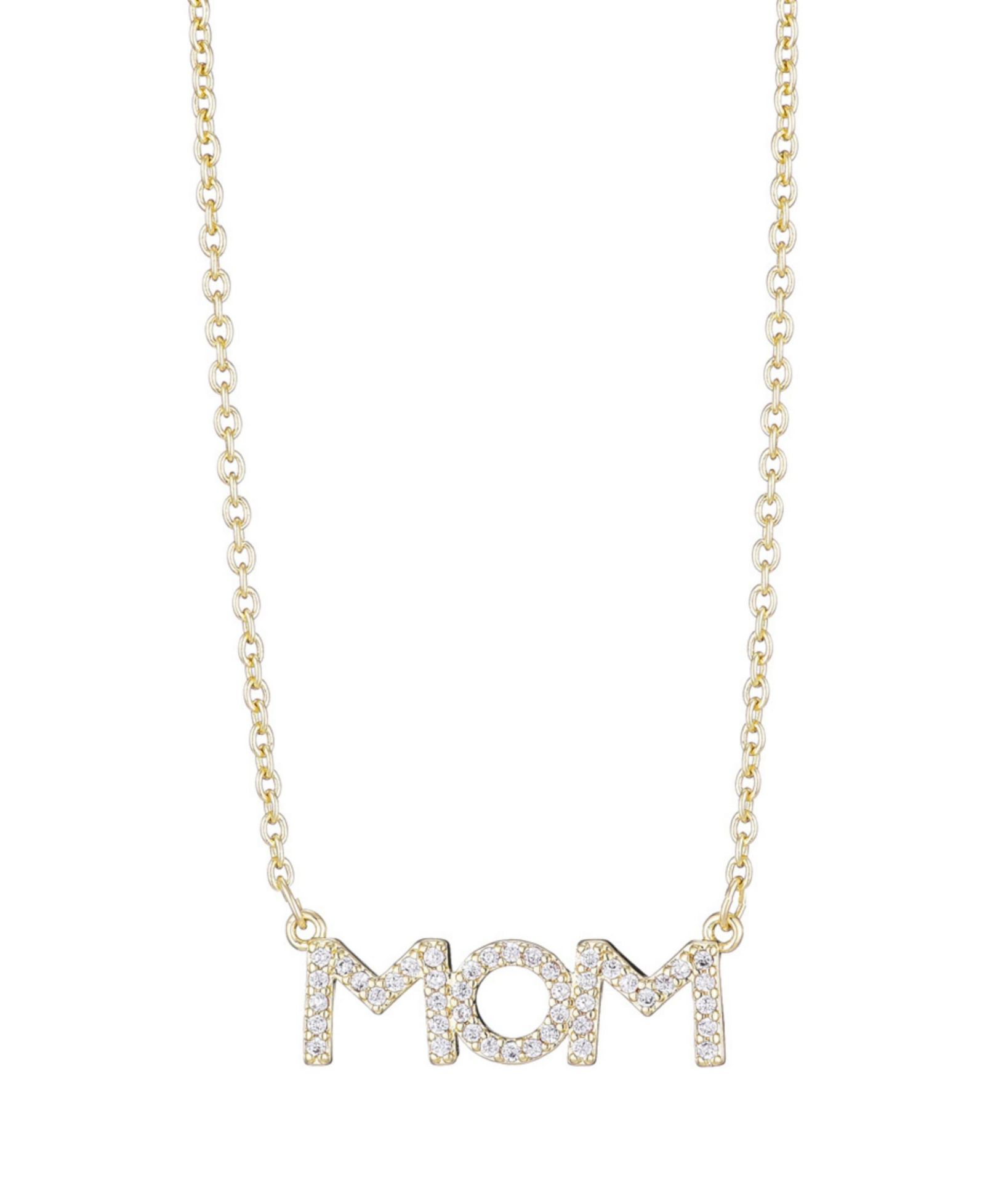 Ожерелье ADORNIA Gold Cubic Zirconia MOM