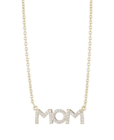 Ожерелье ADORNIA Gold Cubic Zirconia MOM