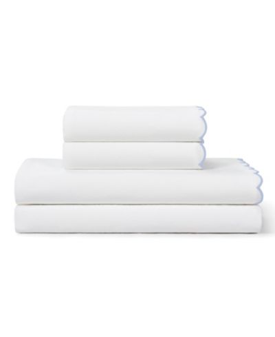Набор из 4 простыней Peri Home Scallop, хлопок, 300-Thread Count, King