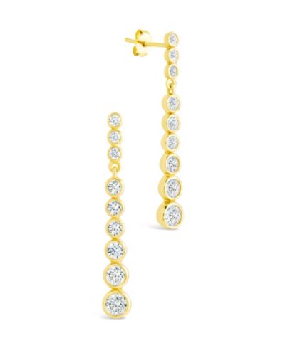 Sterling Forever Sterling Silver Ianthe Brilliant Cut CZ Dangle Earrings