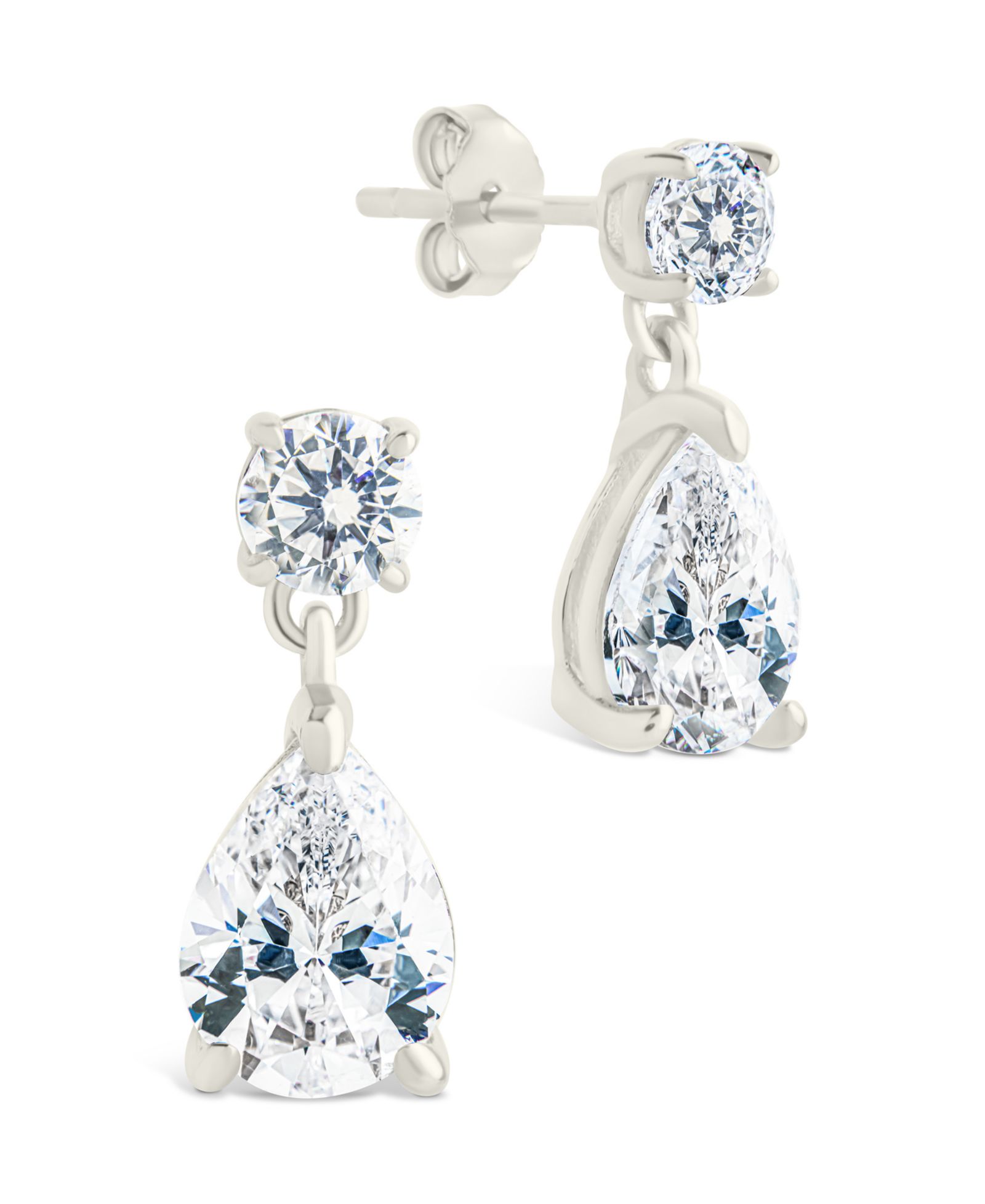 Серьги-гвоздики Sterling Forever Imogen CZ