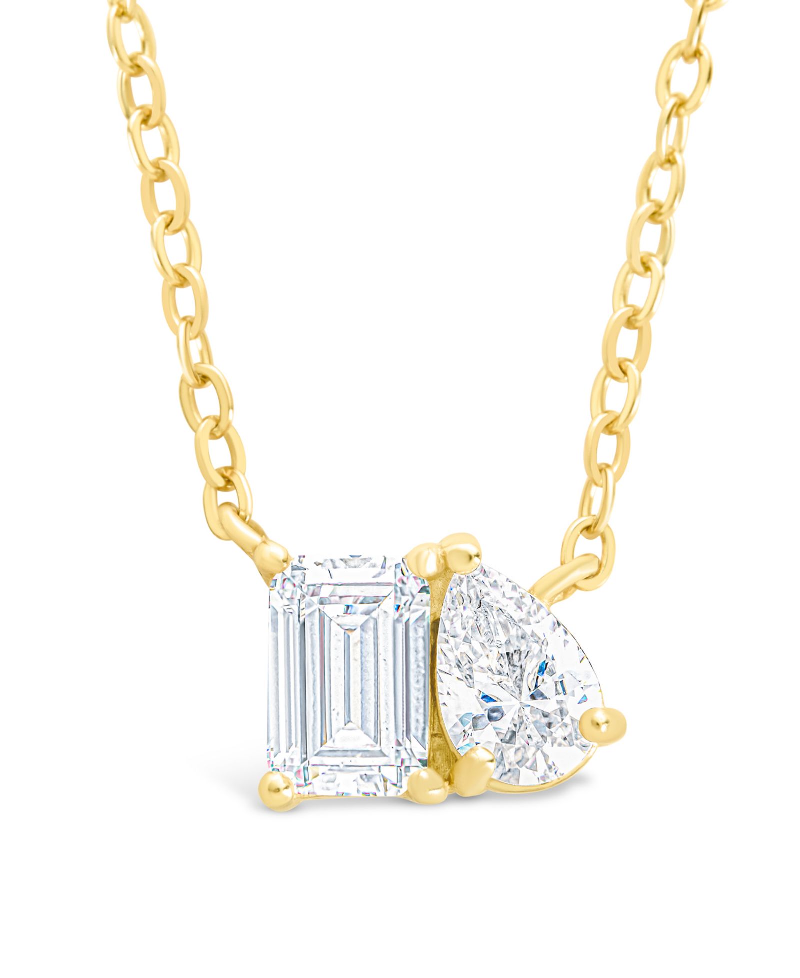 Sterling Forever Guinevere Cubic Zirconia Necklace