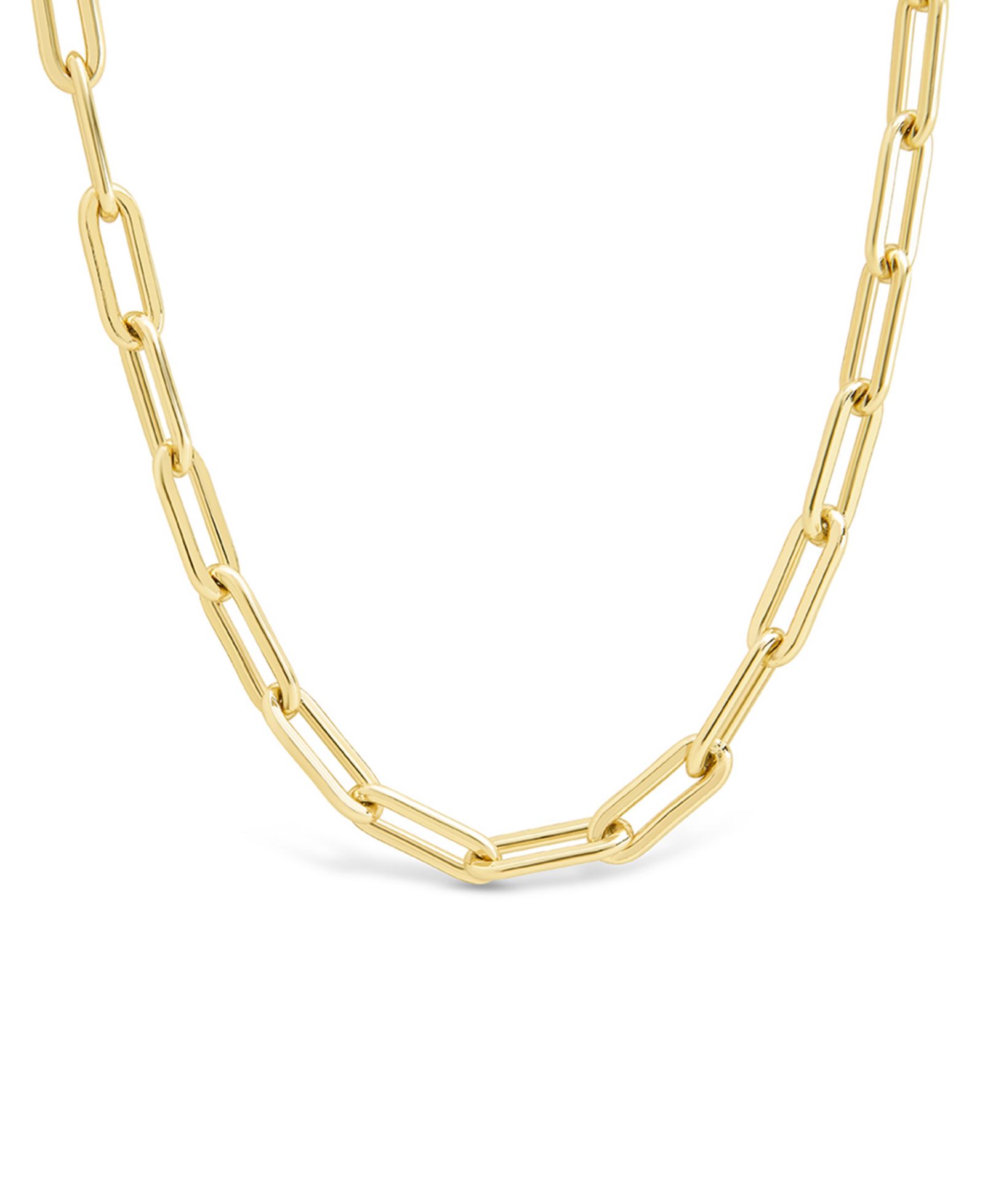 Sterling Forever Thin Paperclip Chain Necklace