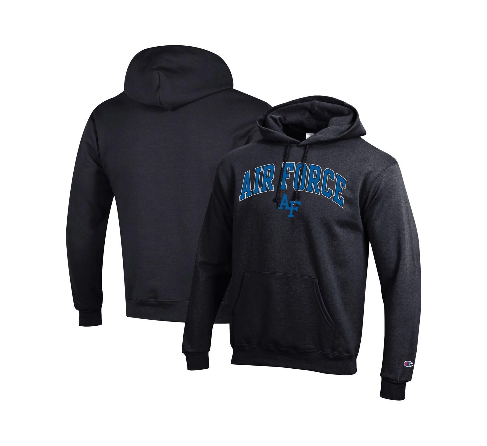 Champion свитшот-худи Men's Black Air Force Falcons Arch Over Logo Pullover