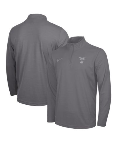 Nike Men's Charcoal Air Force Falcons APLS Fighting Falcon Collection Dri-FIT Intensity Quarter-Zip Pullover Sweatshirt