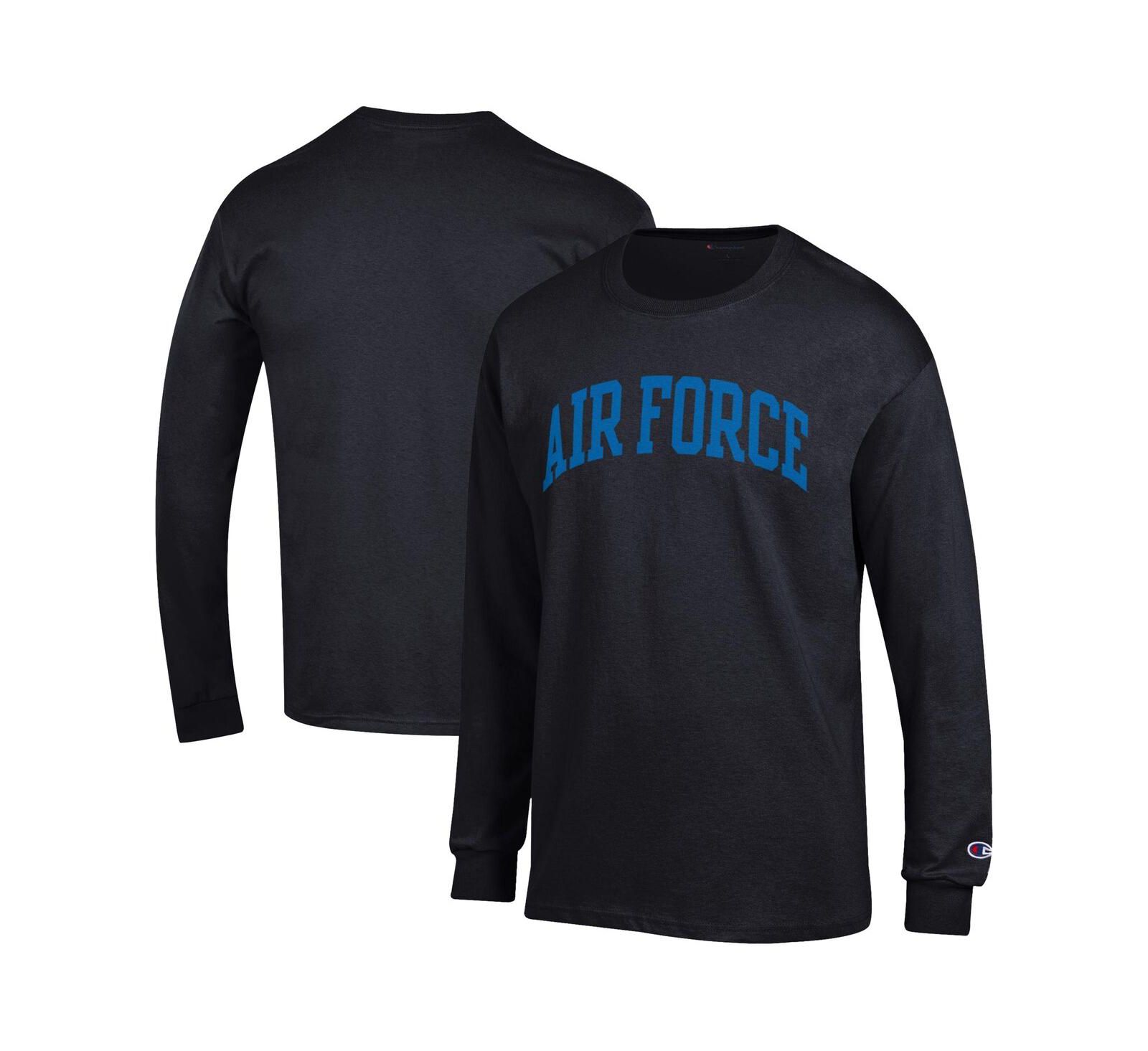 Мужская футболка Champion Black Air Force Falcons Basic Arch Long Sleeve