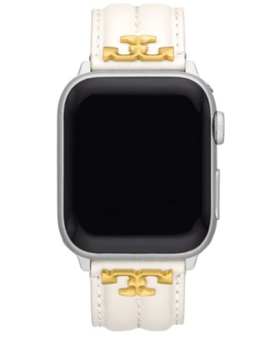 Кожаный ремешок Tory Burch для Apple Watch, 38-45mm, айвори