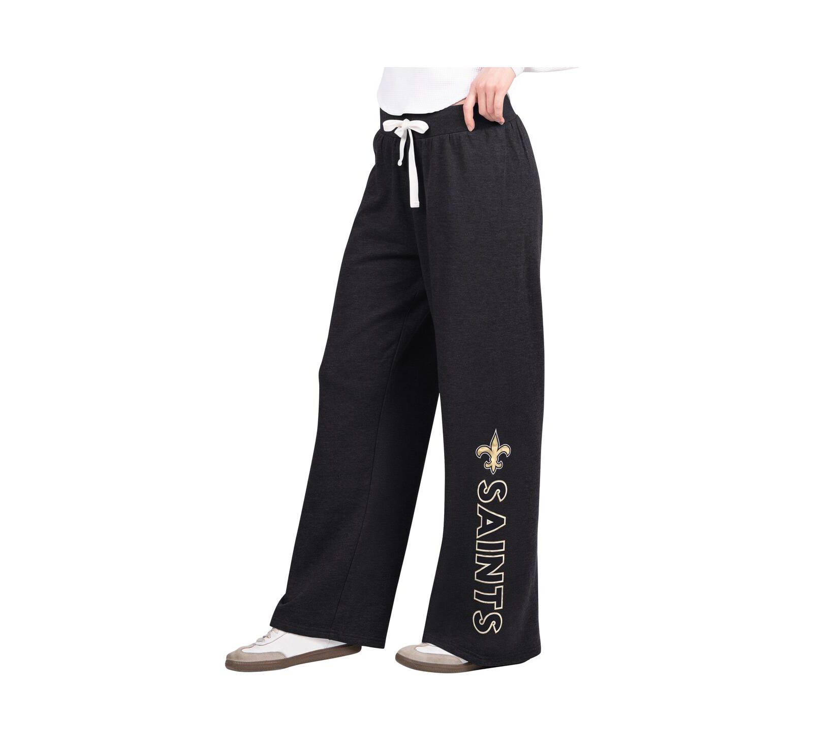 Женские спортивные брюки G-III 4Her by Carl Banks Black New Orleans Saints Field Wide Leg