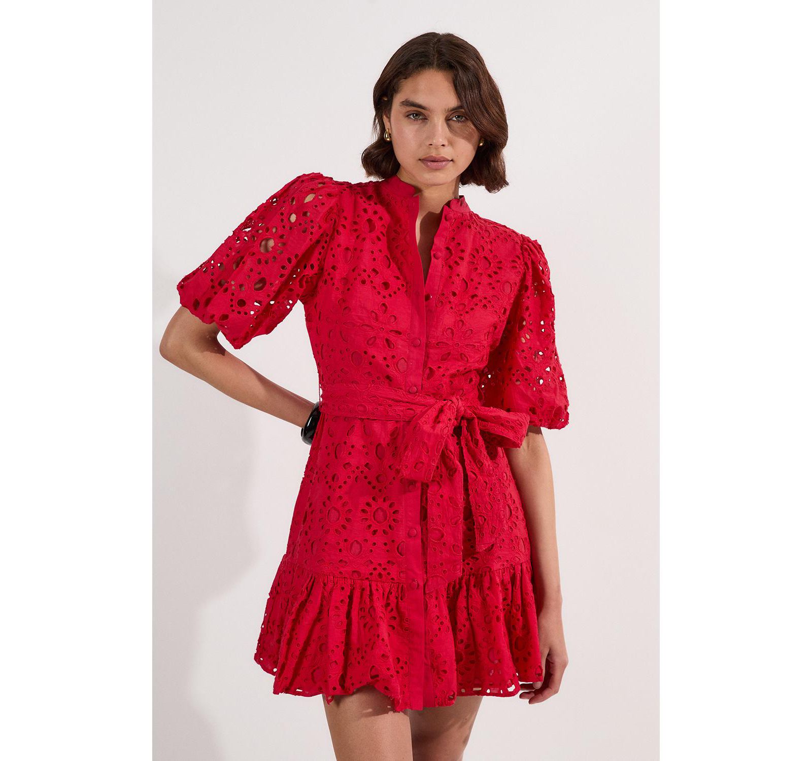 Женское мини-платье Karen Millen Woven Tie Waist