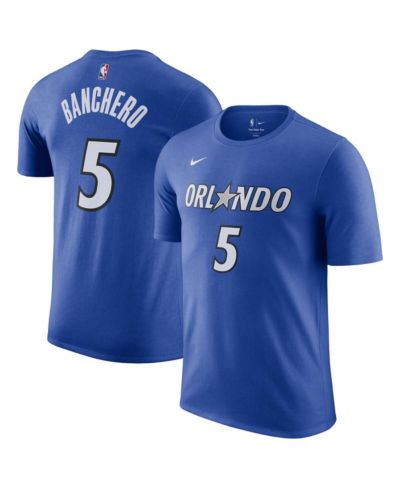 Мужская футболка Nike Paolo Banchero Blue Orlando Magic Icon Edition с именем и номером