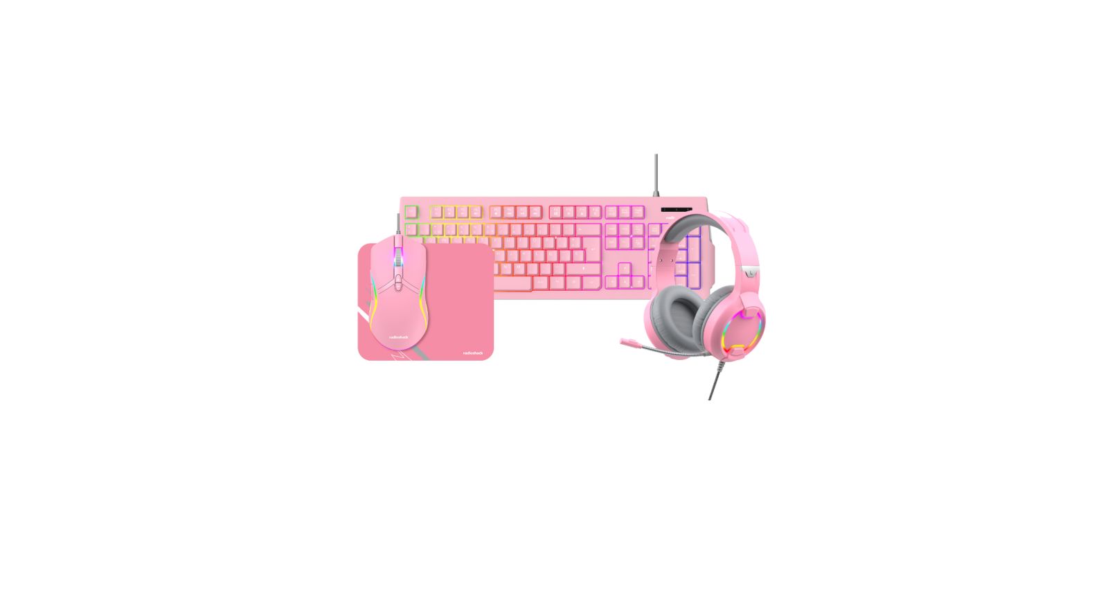 Radioshack Mistic Wired RGB Backlighting Gaming Combo for PC