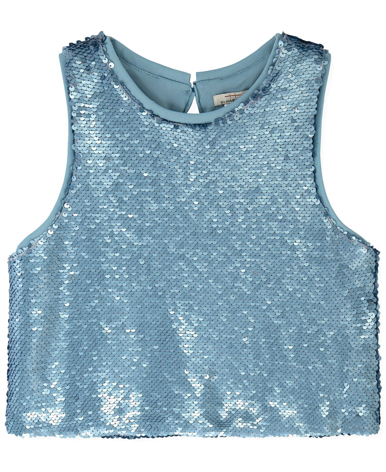 H by Habitual 7-16 Sequin Pailette Sleeveless Tank Top