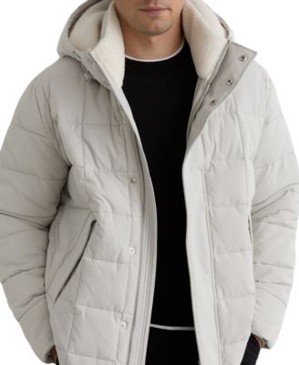 REISS Мужская Клаус капюшон пуховый флис подкладка куртка