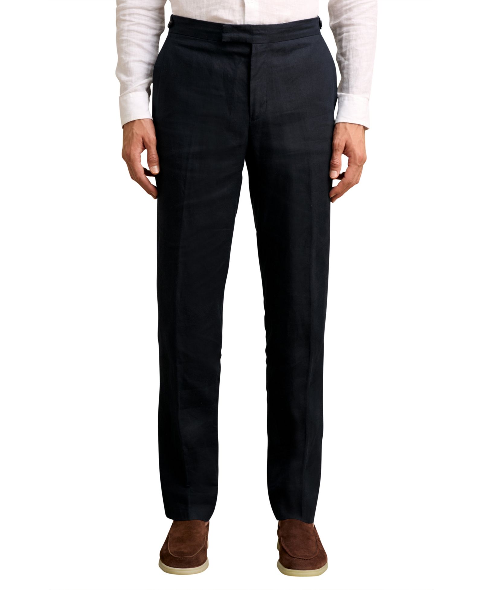 REISS Men's Kin Tailored-Fit Linen Pants