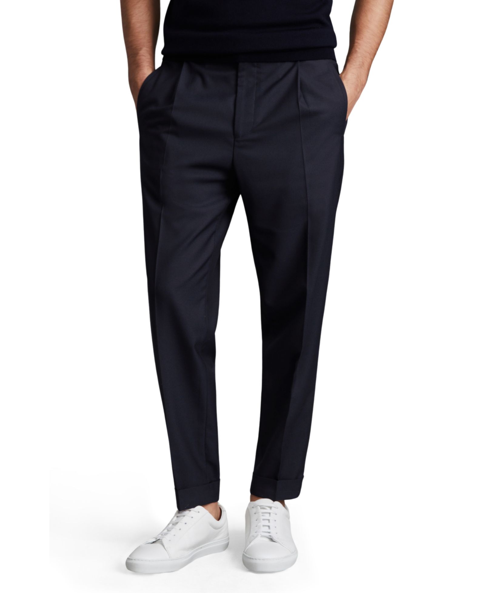 REISS Men's Brighton Relaxed Drawstring Turn-Ups with Pants