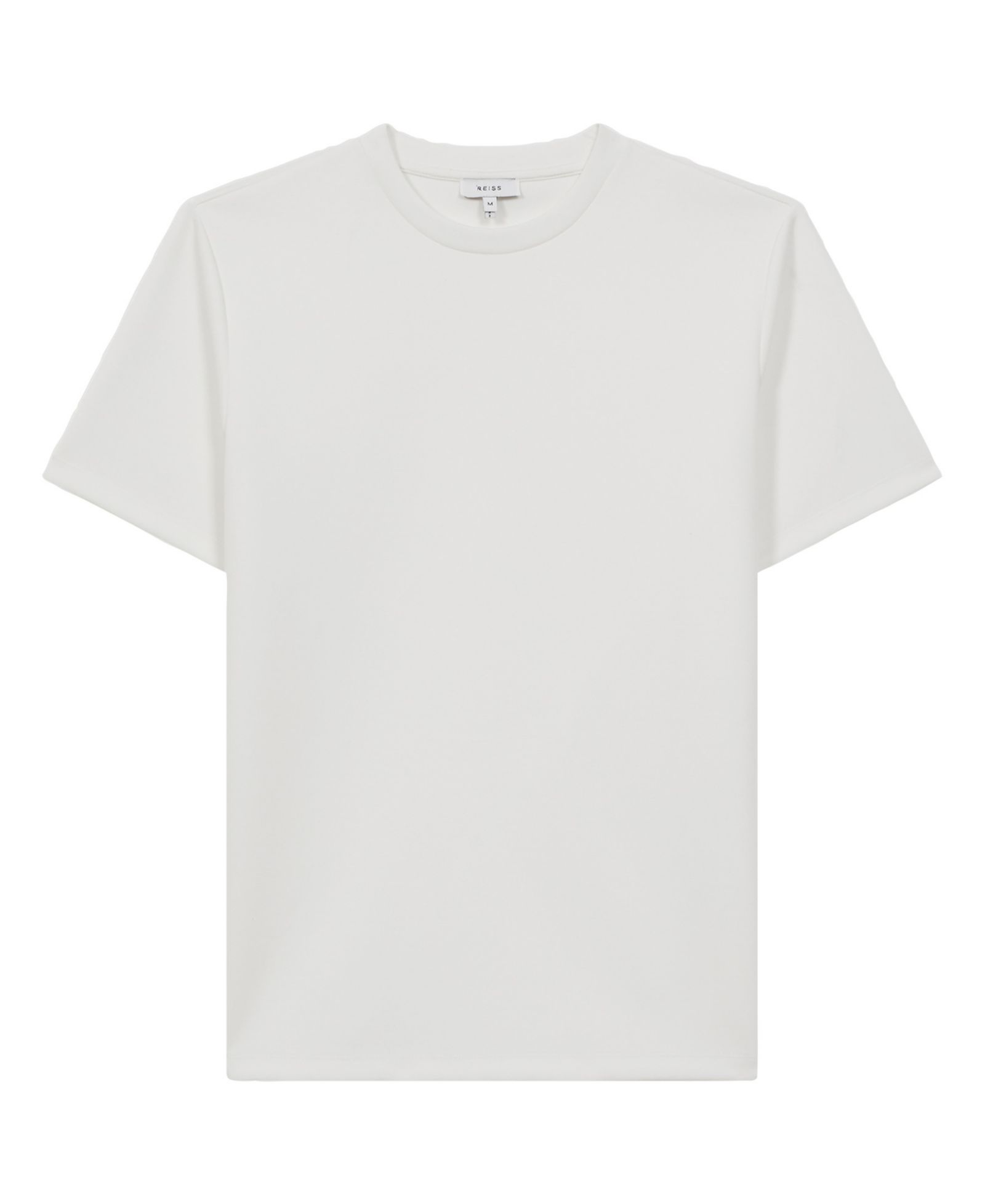 REISS Men's Bradley Premium Interlock Crew-Neck T-Shirt