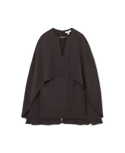 REISS Women's Cassidy Chain-Detail Cape Mini Dress