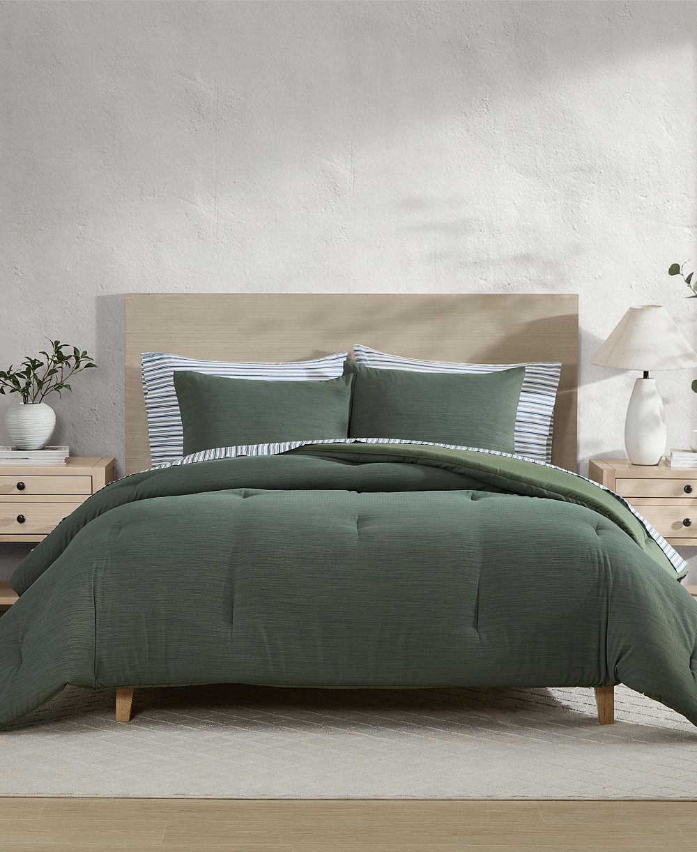 Комплект из 3-х предметов Nautica Herringbone Jacquard Chenille Duvet Cover Full/Queen