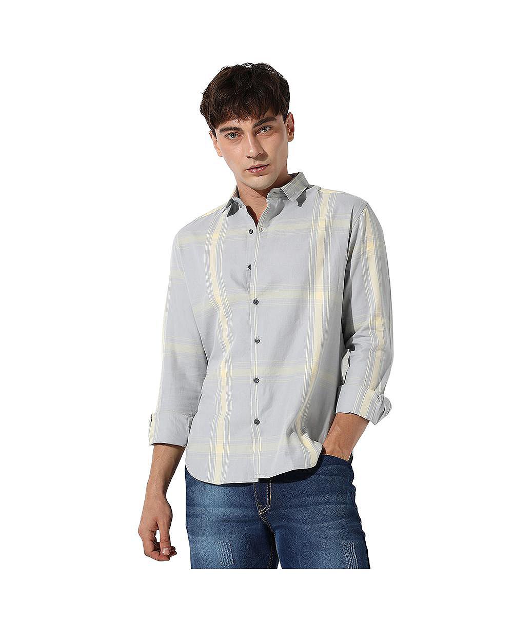 Cahoot Men's Campus Sutra Tartan Plaid Button Up Shirt